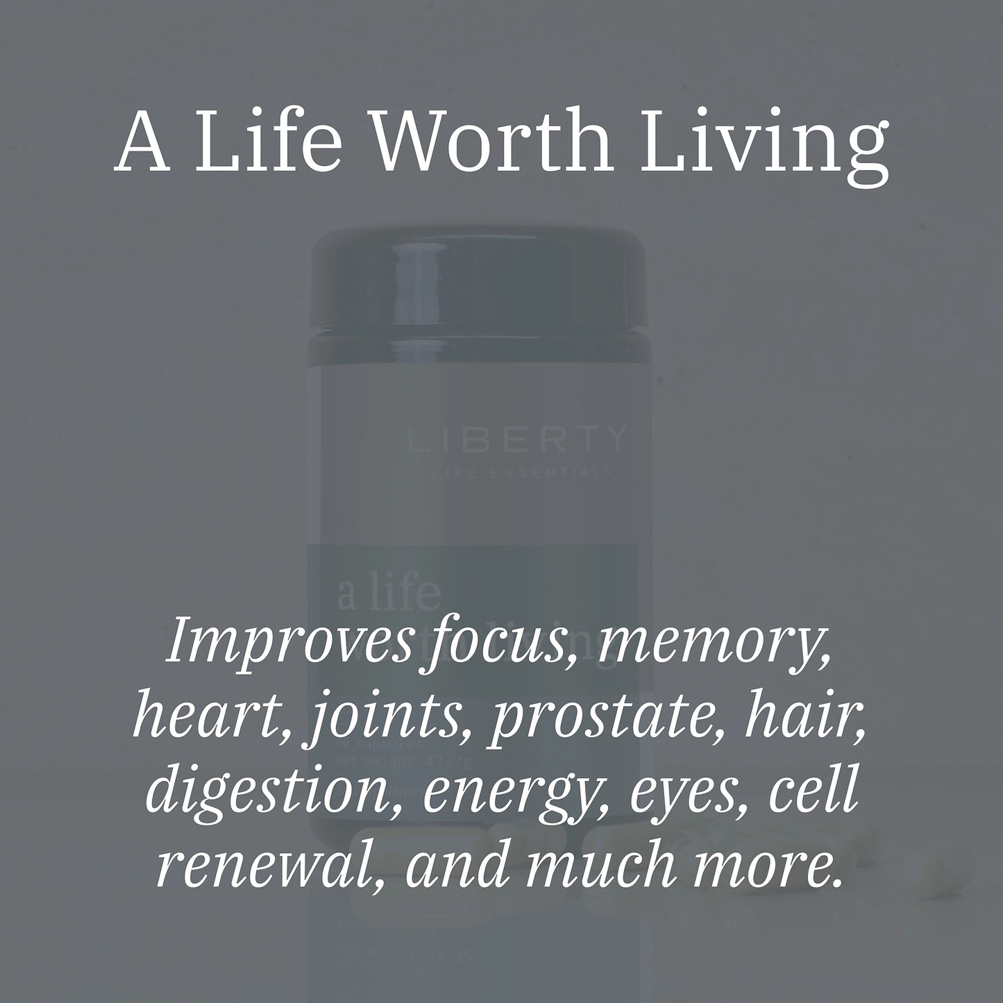 
                  
                    A Life Worth Living (Senior Adults)
                  
                